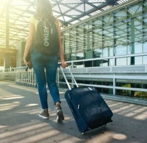 French girl returning home